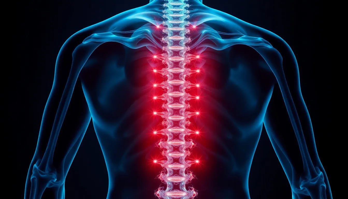 Nervenschmerzen nach bandscheibenvorfall verstehen und lindern - Illustration
