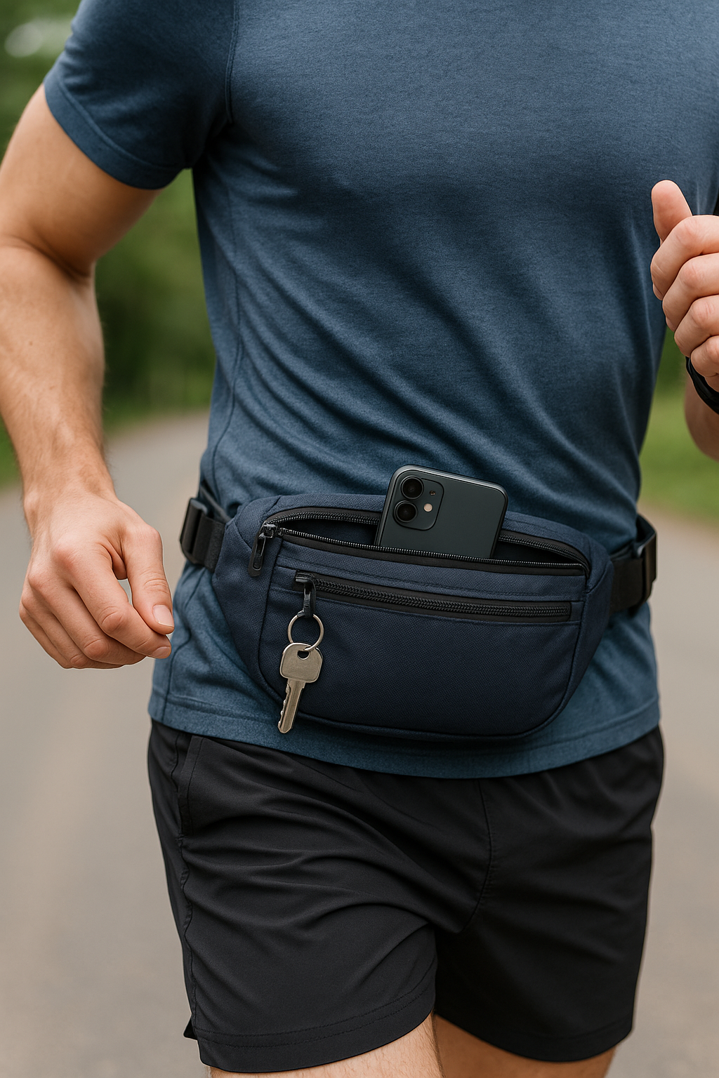 Gürteltasche beim Laufen: der perfekte Begleiter für Ihre Essentials - Illustration