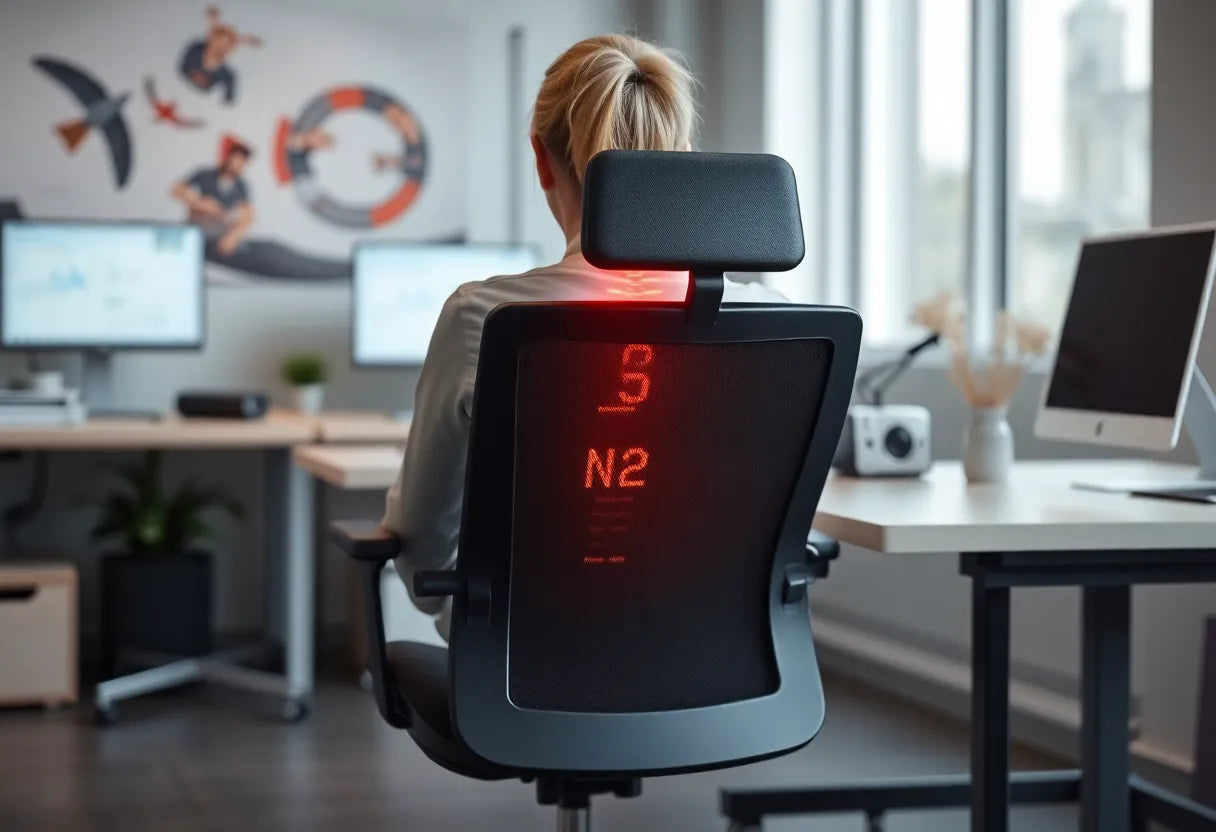 Ergonomisch sitzen bei Bandscheibenvorfall: So finden Sie den richtigen Stuhl - Illustration