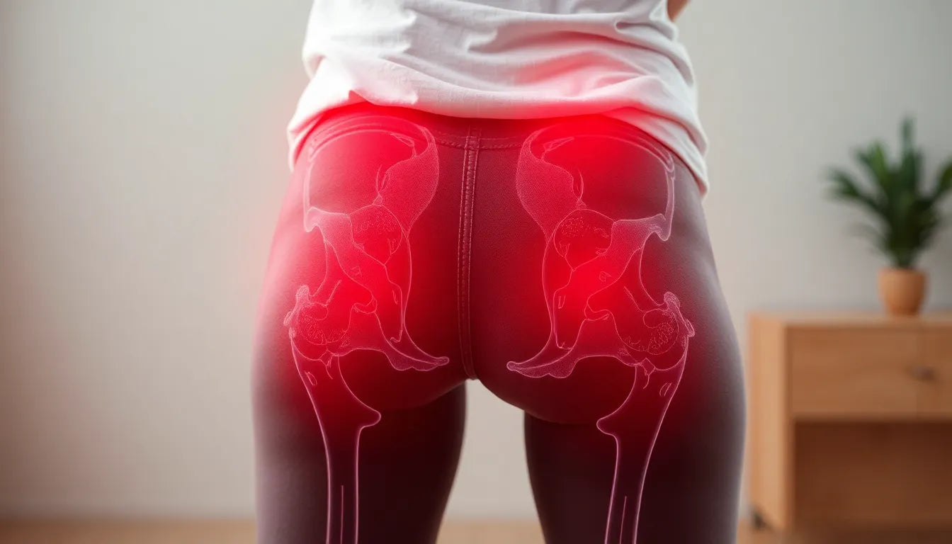 Schmerzen in der Hüfte und im Bein: Ursachen verstehen und Linderung finden - Illustration