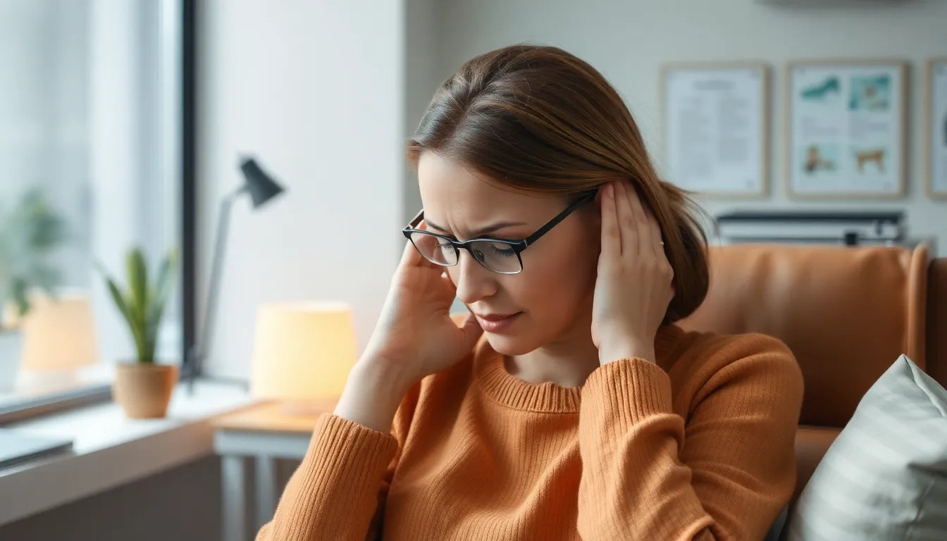 Befreie dich von kopfschmerzen und übelkeit: effektive lösungen für nackenschmerzen - Illustration