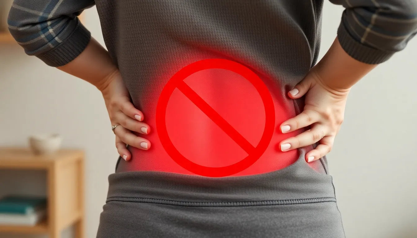 Plötzlicher Schmerz im Rücken: hexenschuss symptome bei Frauen erkennen und lindern - Illustration