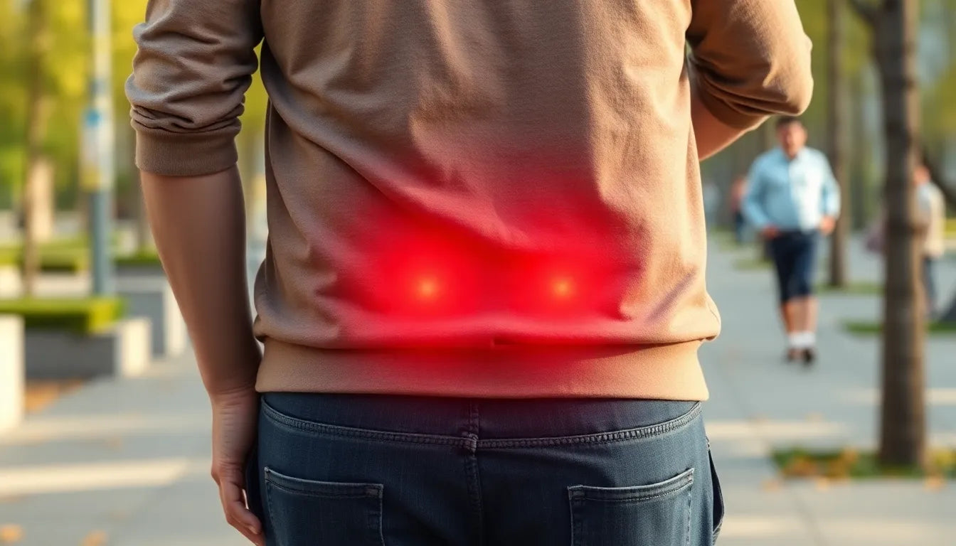 Schmerzfrei gehen: Tipps gegen ondt i lænden beim Laufen - Illustration