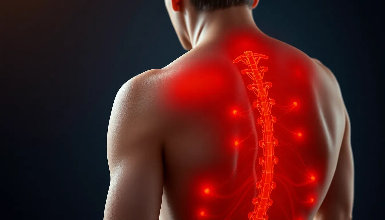 Schmerzen im rechten Rückenbereich: Ursachen und Lösungen entdecken - Illustration