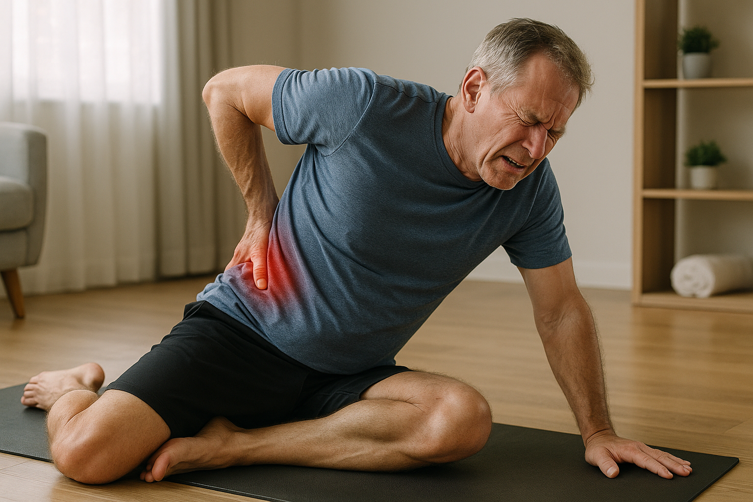 Linderung für die Lende: effektive Übungen gegen Hexenschuss - Illustration