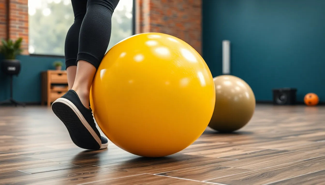 Beckenboden stärken: effektive Übungen mit dem Ball für Übungsleser - Illustration