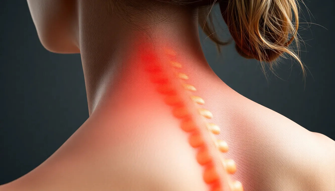 Schmerzlinderung bei einem bandscheibenvorfall zwischen den schulterblättern: effektive Wege zur Heilung - Illustration