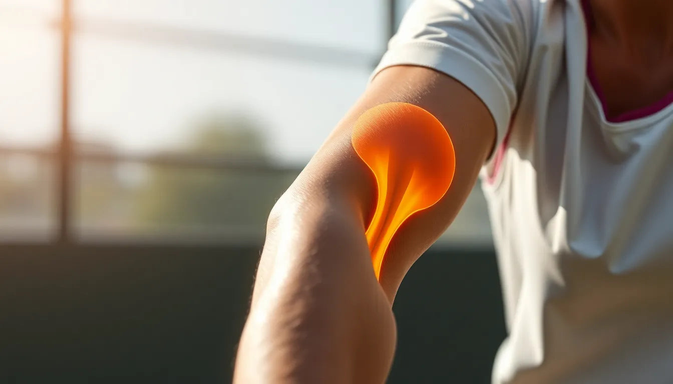 Übungsleser: effektive Übungen zur Linderung von Tennisarm-Beschwerden - Illustration