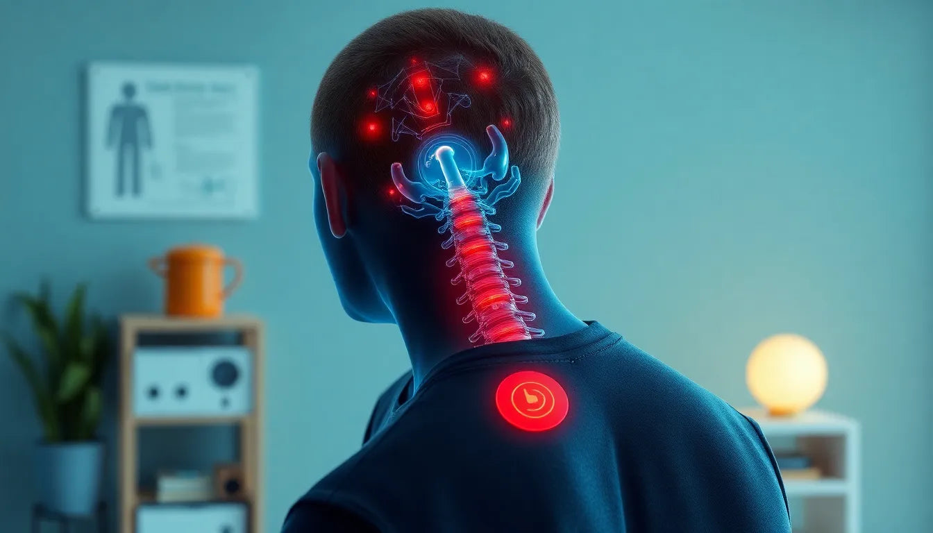 Schwindel und Nackenschmerzen: Ursachen und Lösungen für mehr Wohlbefinden - Illustration