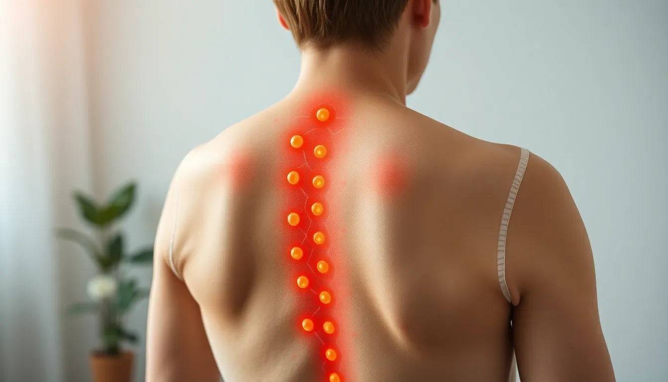 Ischias-Schmerzen lindern: die Kraft der Akupressurpunkte entdecken - Illustration