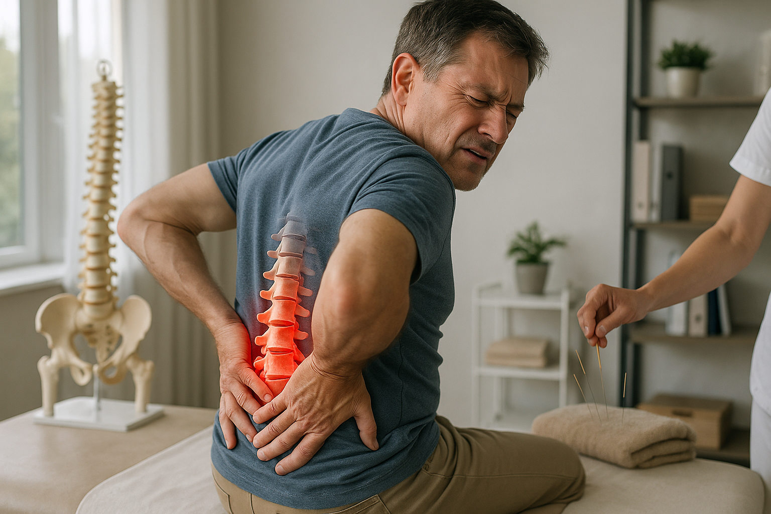 Lindern Sie lendenwirbelschmerzen mit effektiven Strategien - Illustration