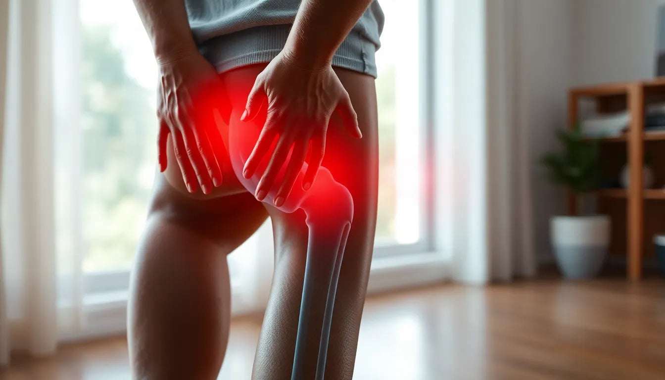 Befreie dich von Schmerzen: so lindern Sie ausstrahlende Lendenschmerzen ins Bein - Illustration