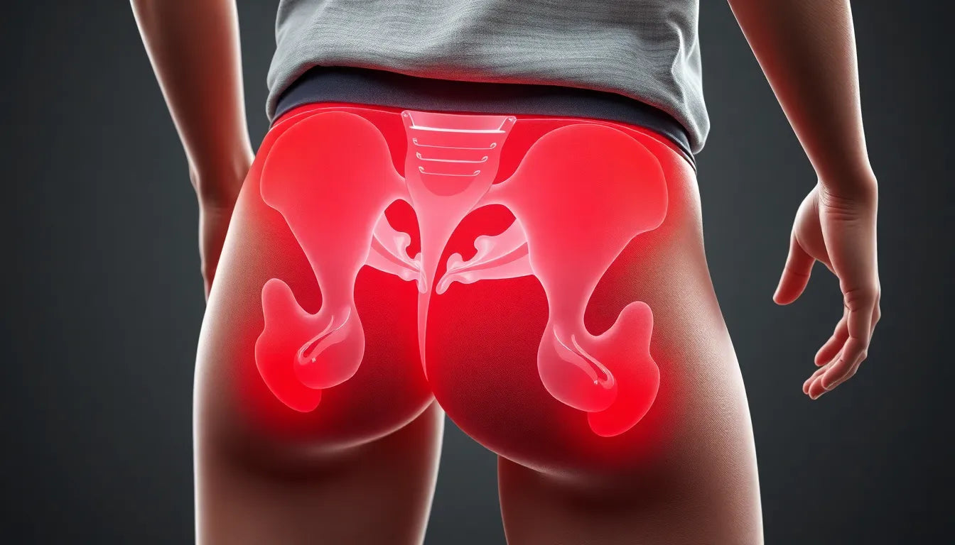 Übungsleser: effektive Übungen gegen betændt slimsæk i hoften - Illustration