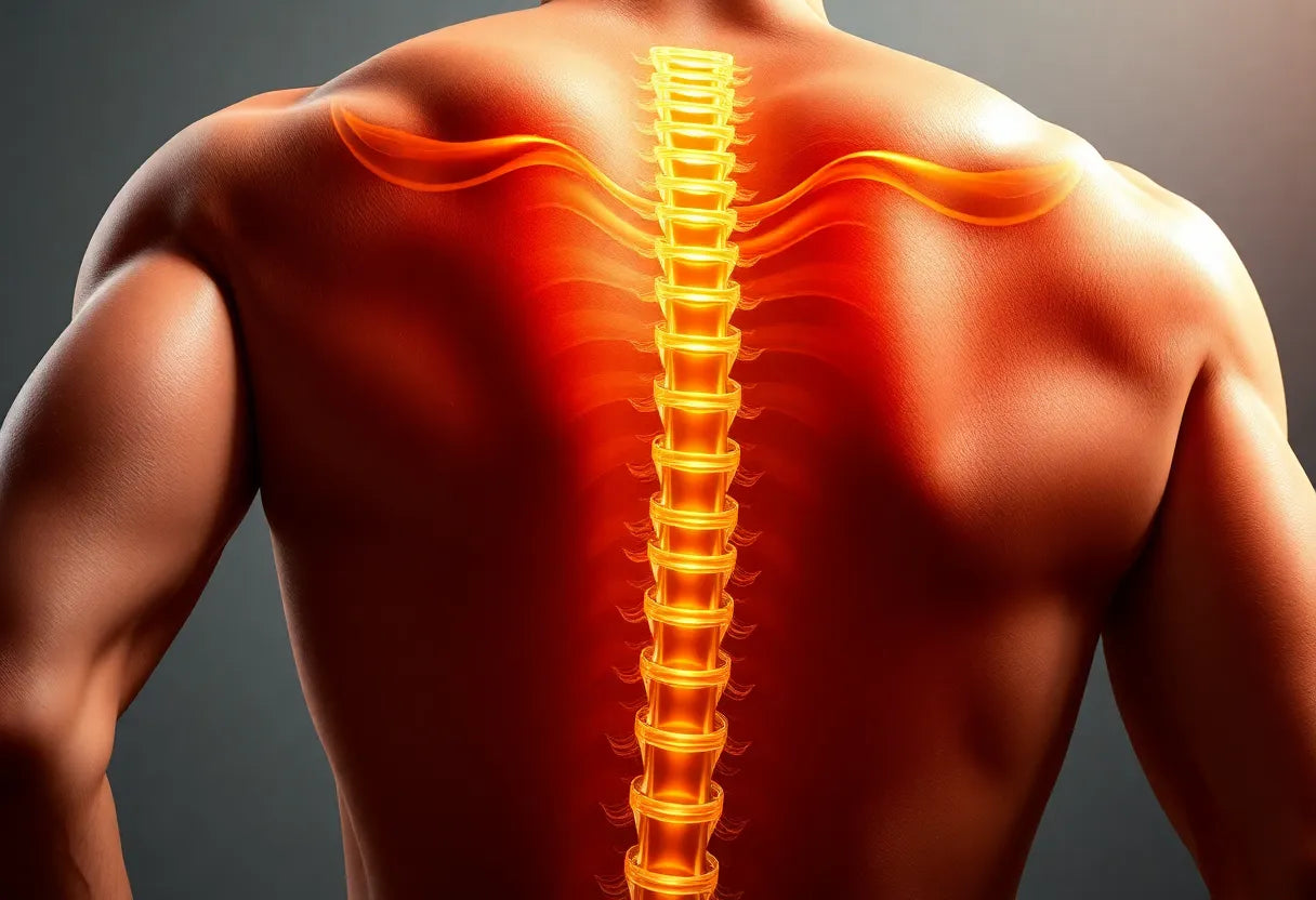 Rückenschmerzen ade: So erkennen und behandeln Sie einen bandscheibenvorfall - Illustration