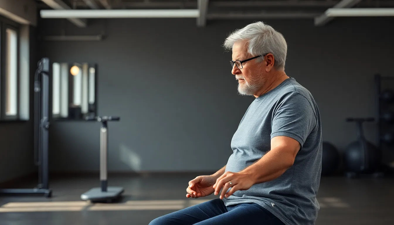 Übungsleser: dehnübungen für mehr Beweglichkeit im Alter - Illustration