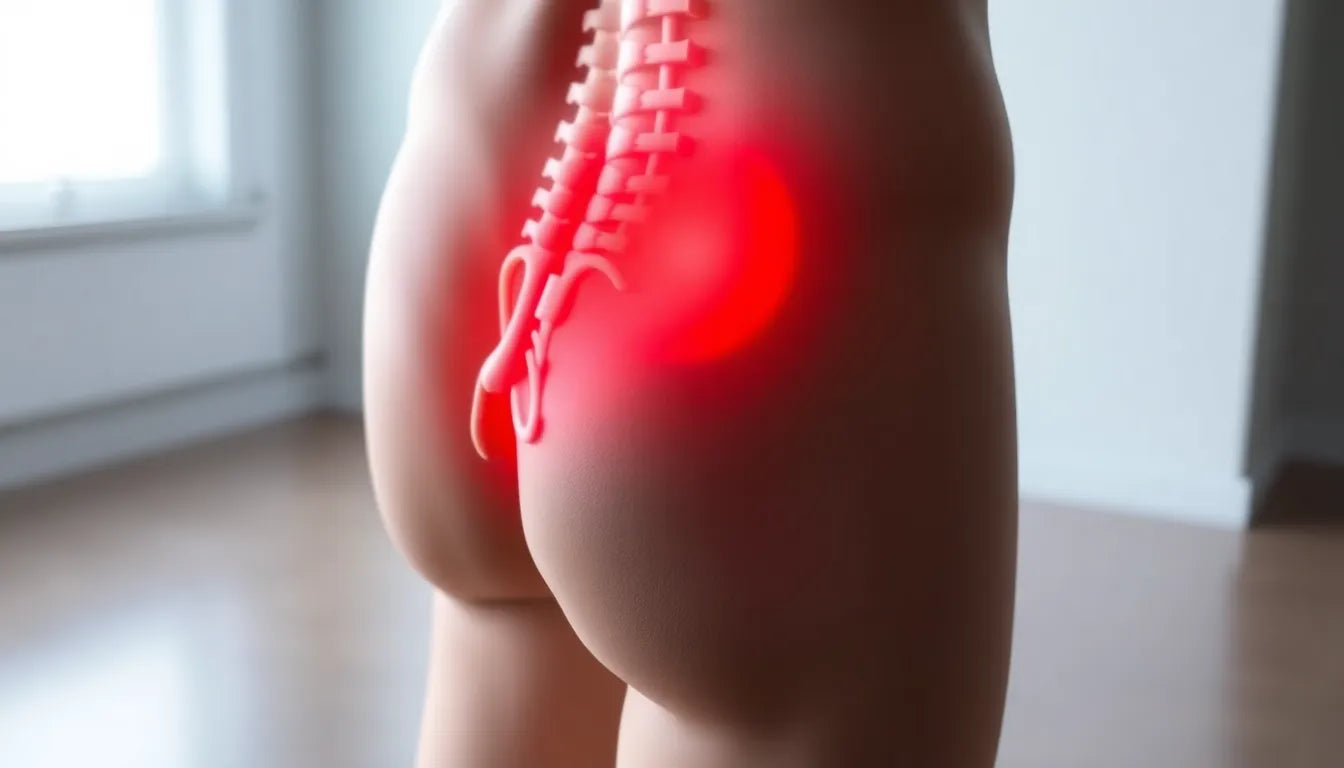 Piriformis ischias verstehen und lindern: Ihr Weg zu schmerzfreier Bewegung - Illustration