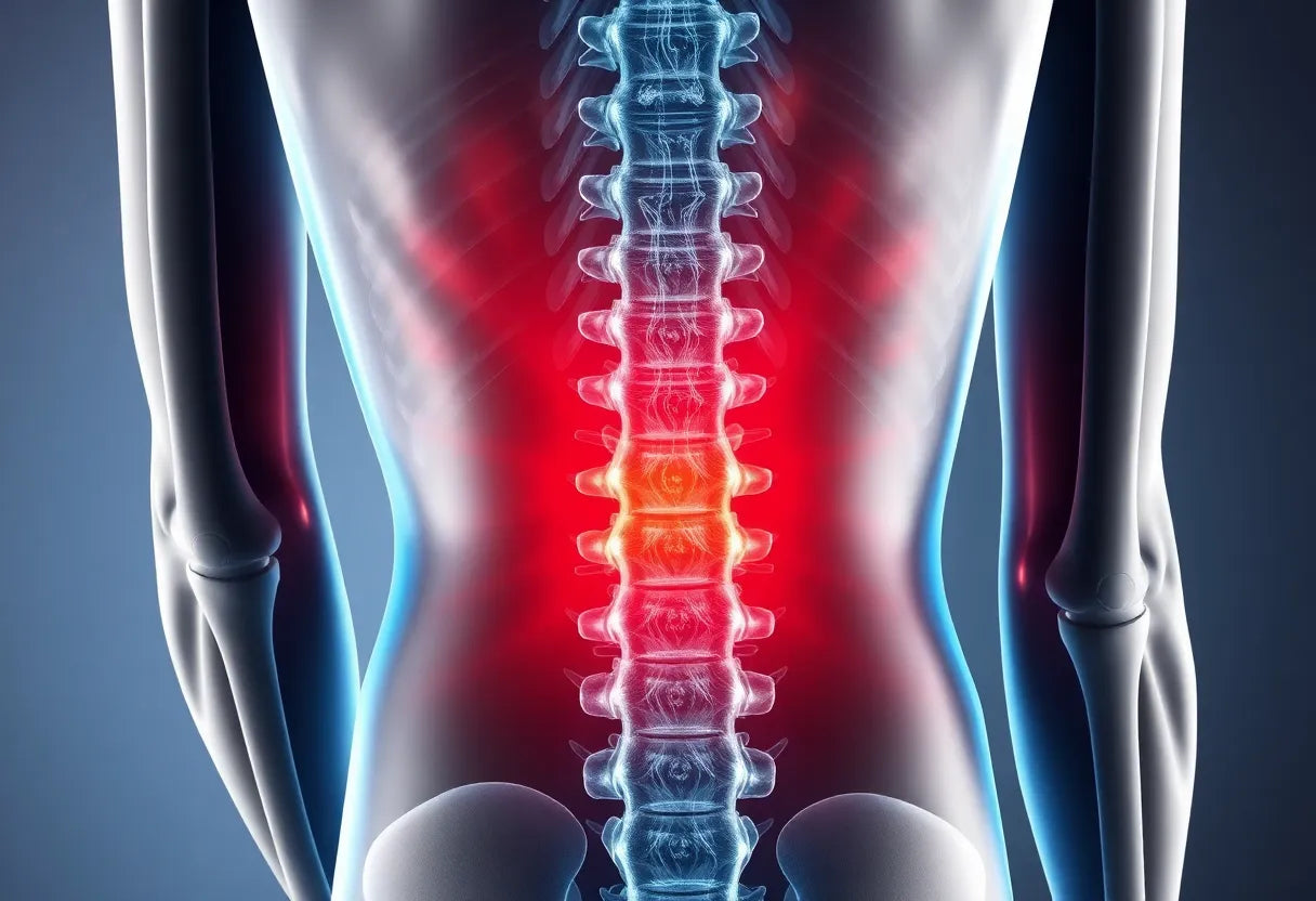 Wenn der Rücken schreit: symptome bandscheibenvorfall lws erkennen und handeln - Illustration