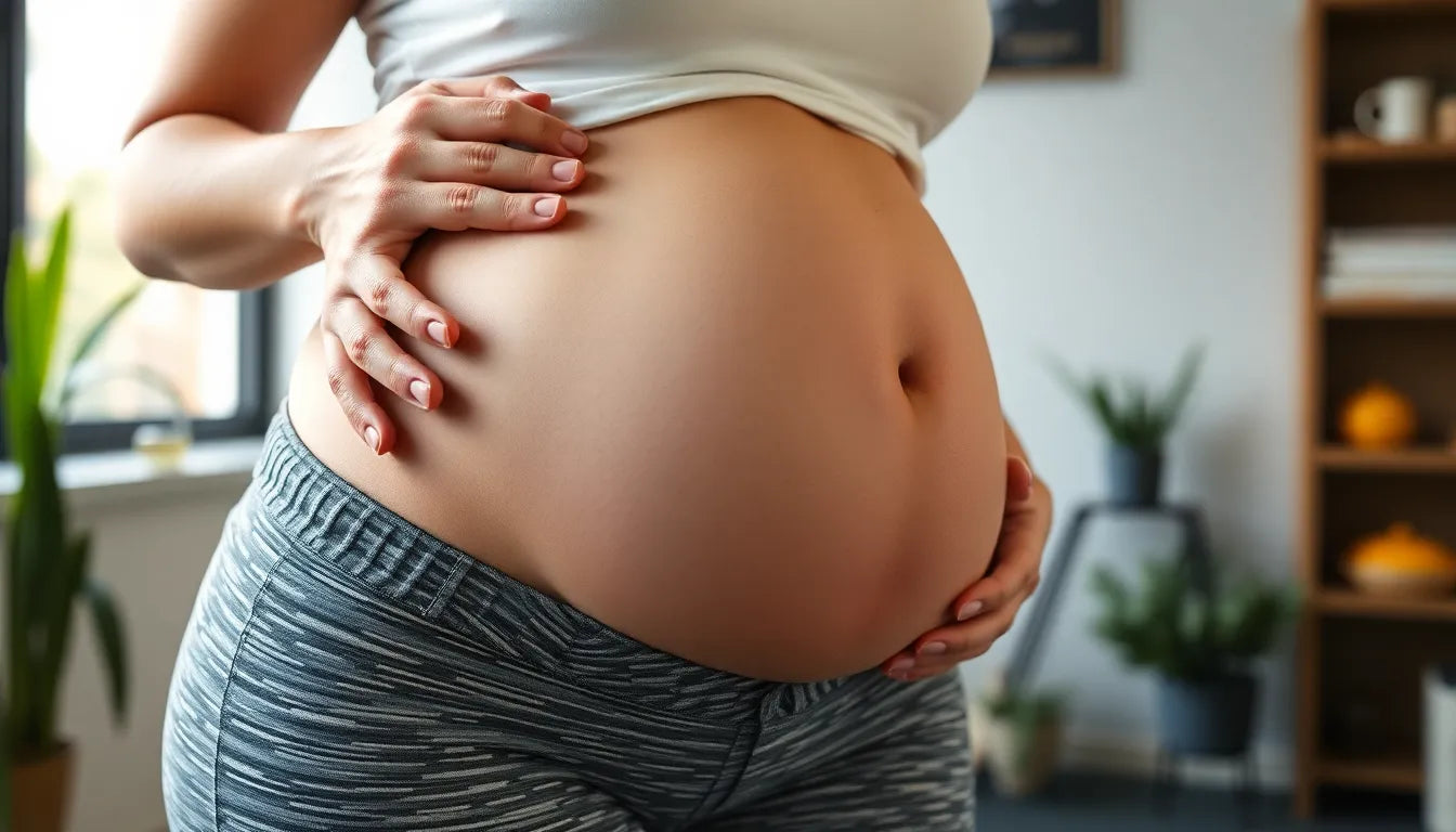 Effektive bækkenbundsøvelser für Übungsleser während der Schwangerschaft - Illustration