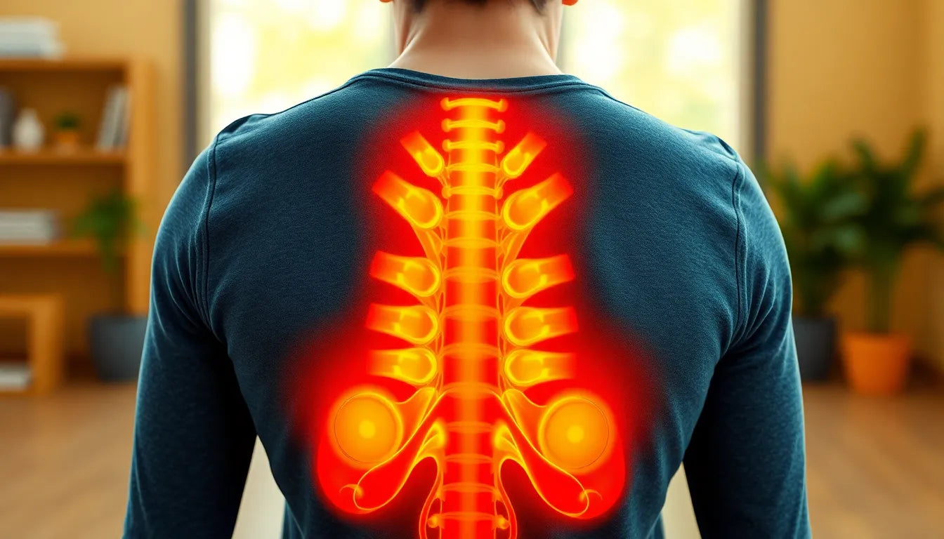 Übungsleser: effektive Übungen gegen Schmerzen in der Mitte des Rückens - Illustration