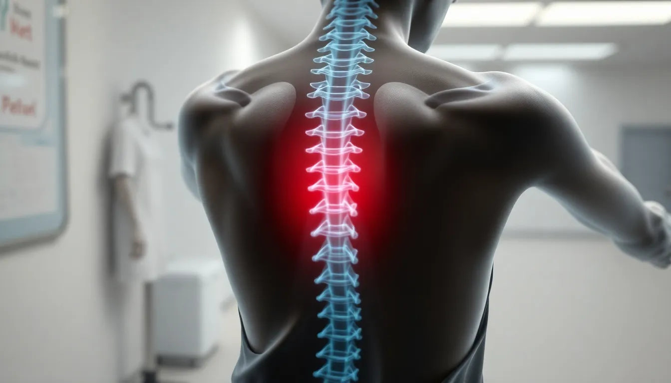 Finden Sie Linderung: effektive Wege zur Behandlung von bandscheibenprotrusion - Illustration