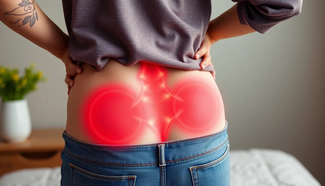 Triggerpunkte am Ischias selbst lösen: Tipps und Übungen für zu Hause - Illustration