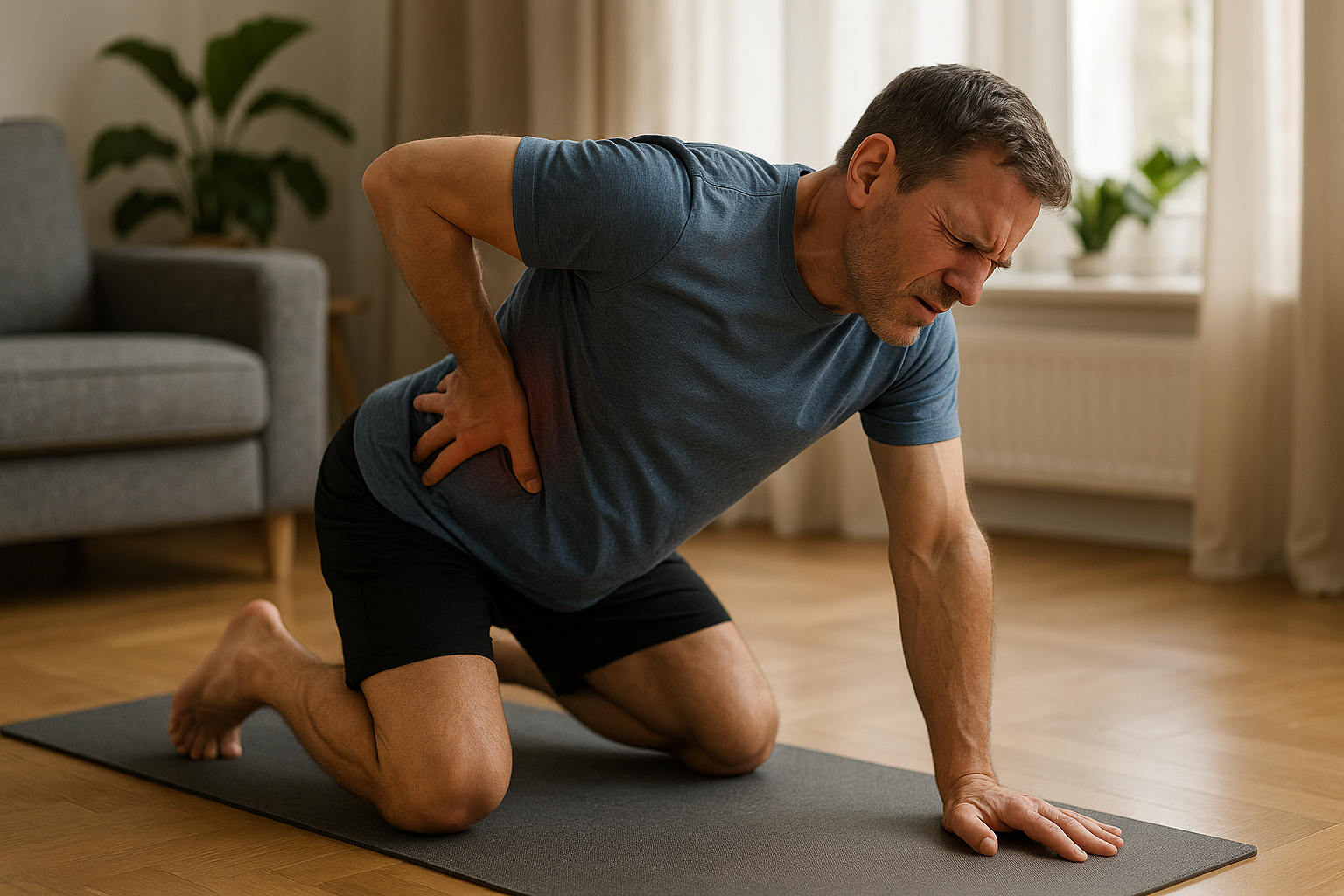 Effektive Übungen gegen Schmerzen im mittleren Rücken entdecken - Illustration