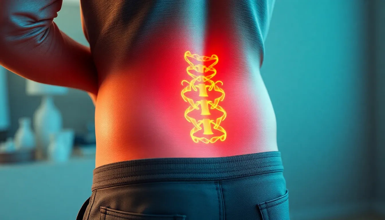 Schmerzfrei leben trotz bauch- und rückenschmerzen - Illustration