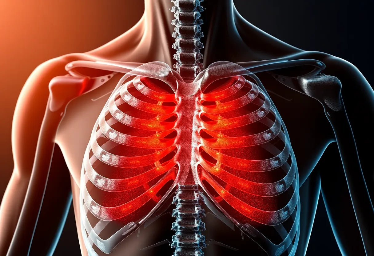 Erkennen Sie die Warnsignale eines thorakalen bandscheibenvorfalls: Symptome und Lösungen - Illustration