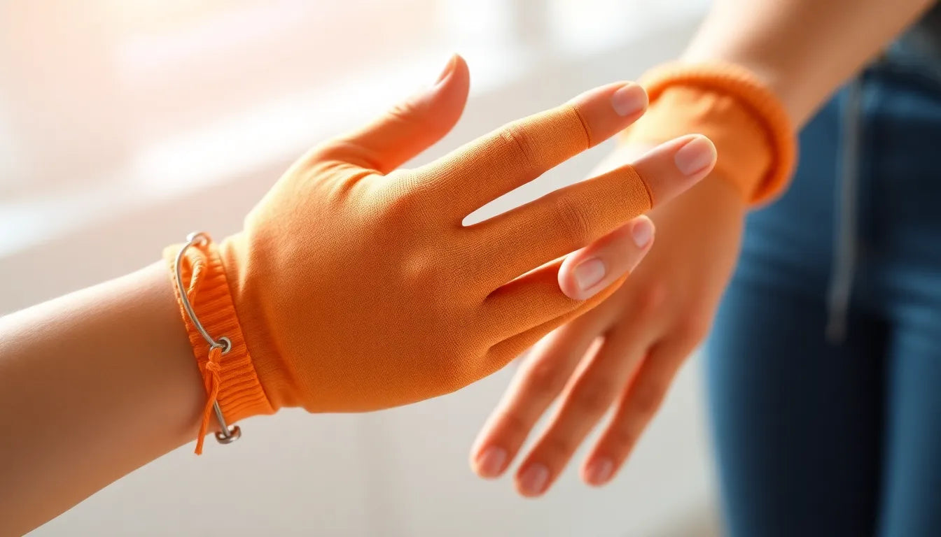 Arthrose handschuhe: sanfte Linderung für schmerzende Hände - Illustration