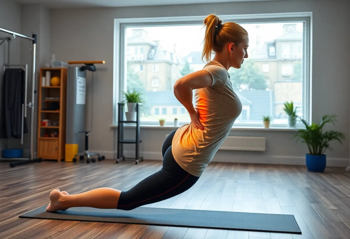 Effektive Übungen für einen schmerzfreien Rücken nach einem bandscheibenvorfall - Illustration