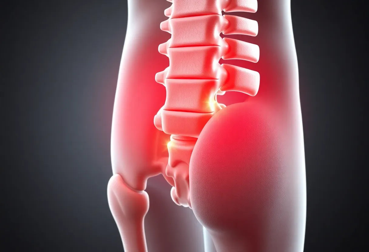 Schmerzen im Rücken? So erkennen Sie einen Bandscheibenvorfall L5/S1! - Illustration