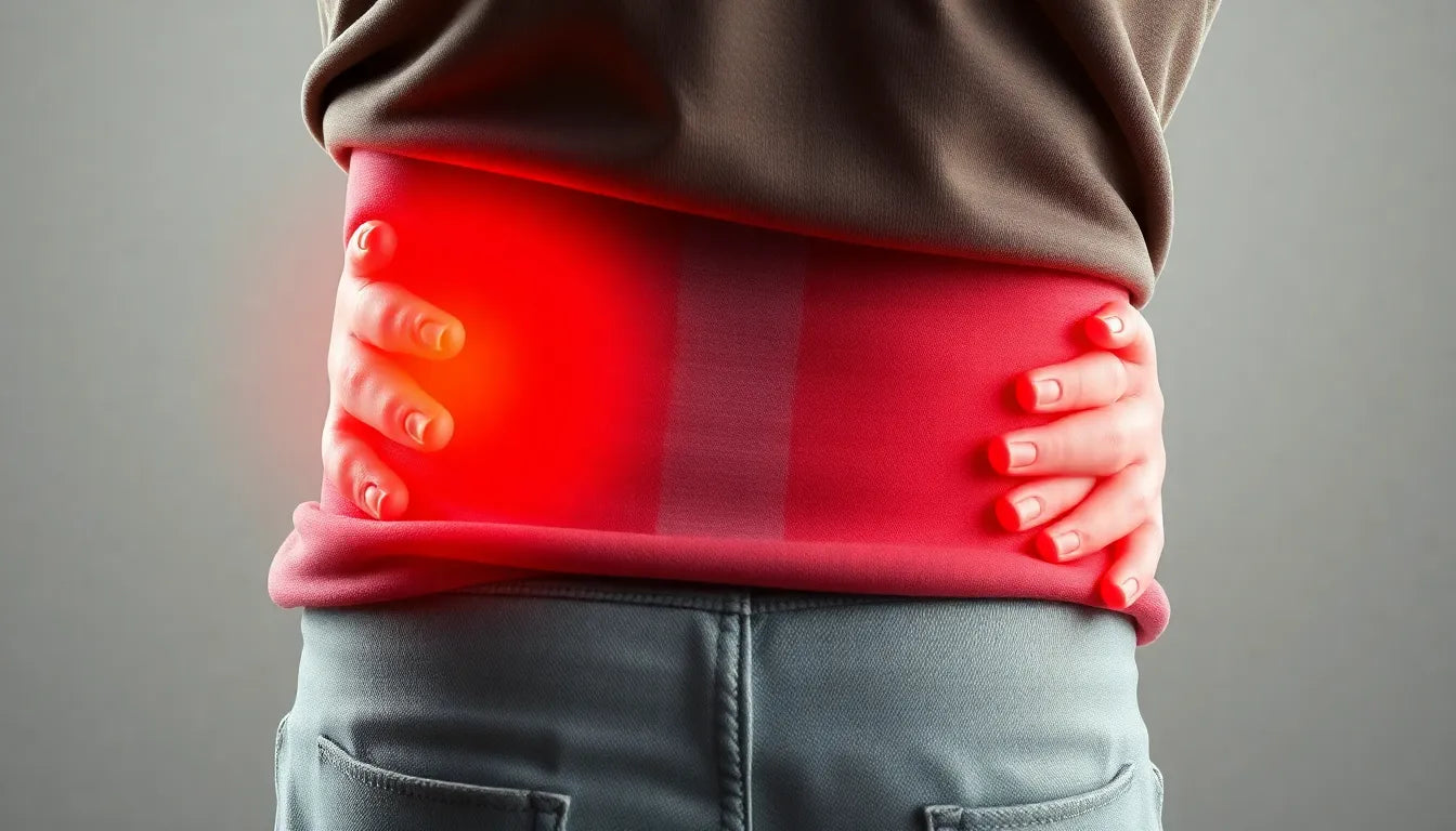 Lindern Sie Bauch- und Rückenschmerzen mit diesen effektiven Tipps - Illustration