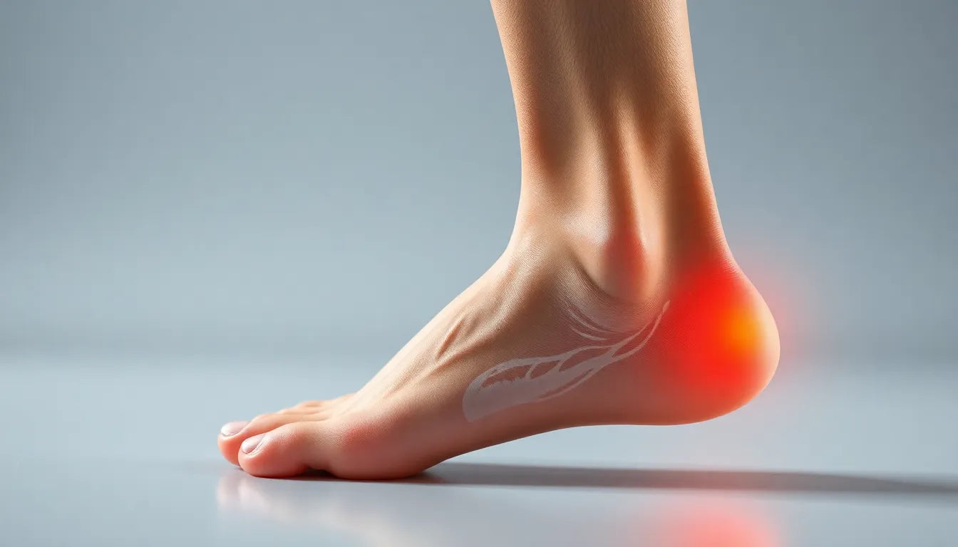 Übungsleser finden Erleichterung: Effektive hælspore øvelse für schmerzfreie Schritte - Illustration