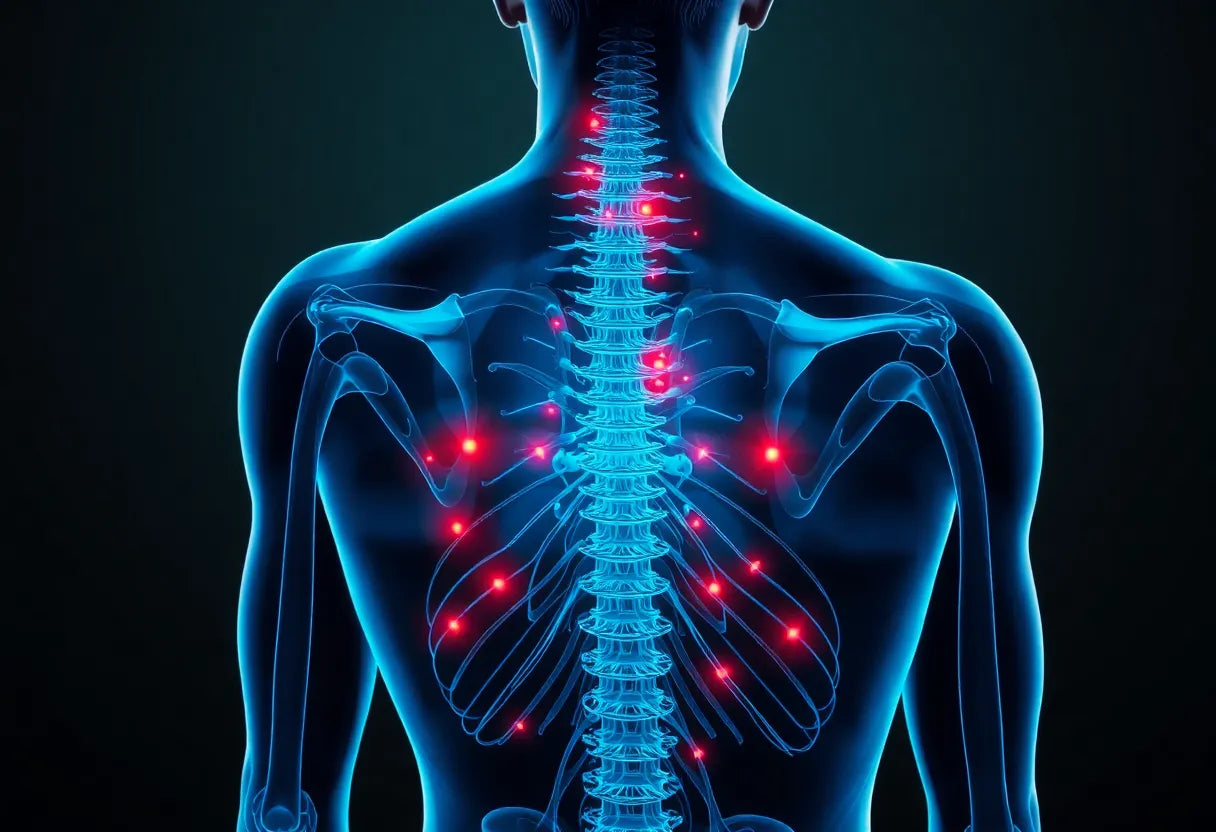 Akupunktur bei bandscheibenvorfall: sanfte Hilfe für schmerzgeplagte Rücken - Illustration