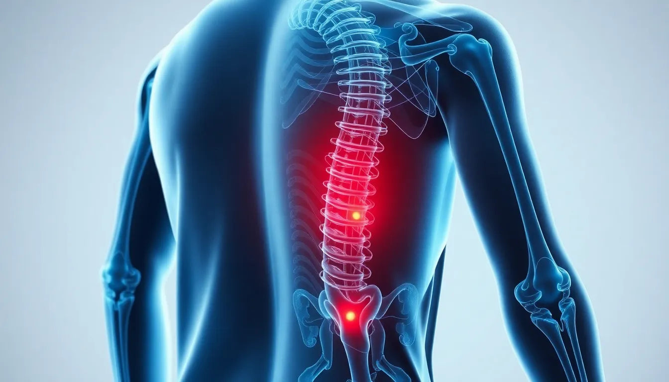 Entdecken Sie die Ursachen und Lösungen für Schmerzen in der linken Lendenseite - Illustration