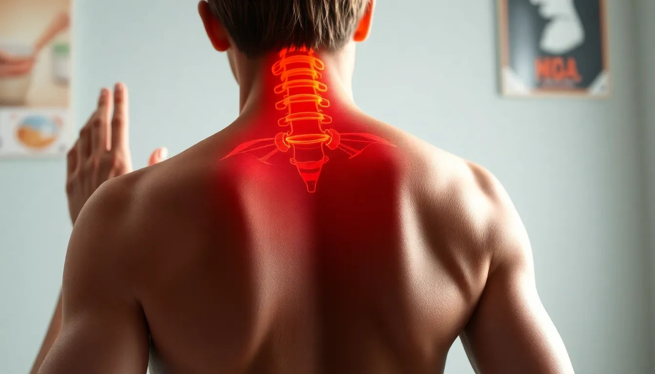 Befreie deine Wirbelsäule mit gezielten Übungen bei Bandscheibenvorfall - Illustration