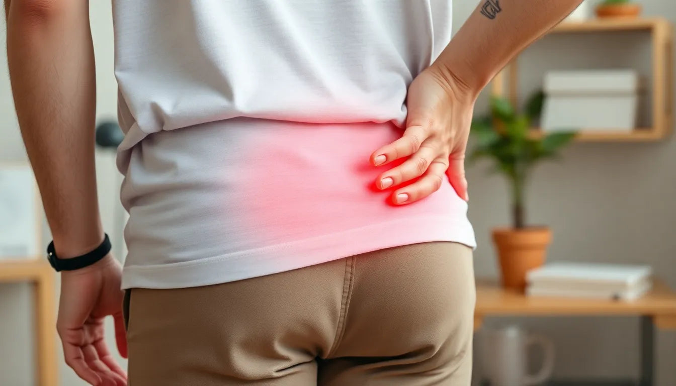 Finde Linderung bei becken- und hüftschmerzen: Ursachen und Tipps - Illustration