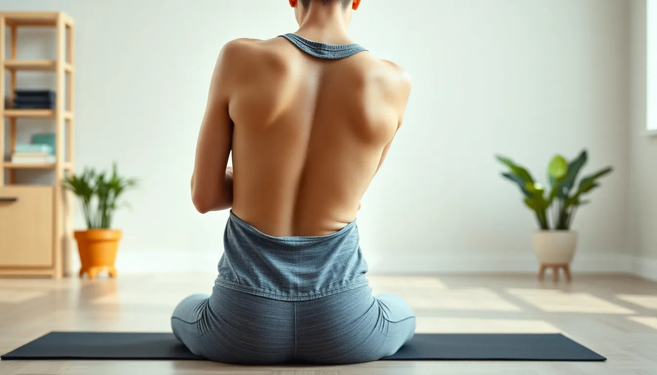 Übungsleser entdecken die besten dehnübungen für den unteren rücken - Illustration