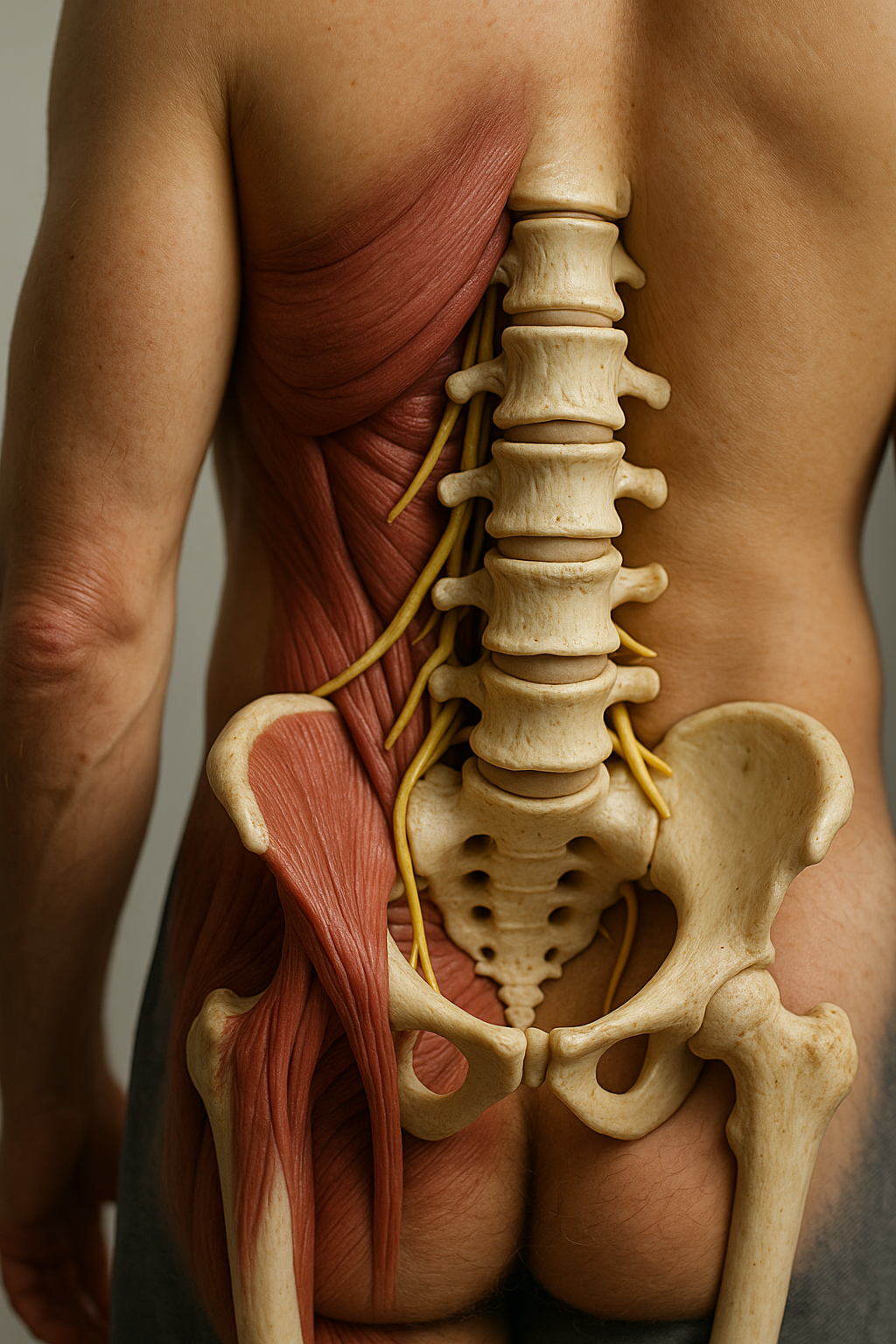 Entdecke die Lende: Dein Wegweiser zur Anatomie und Wohlbefinden - Illustration