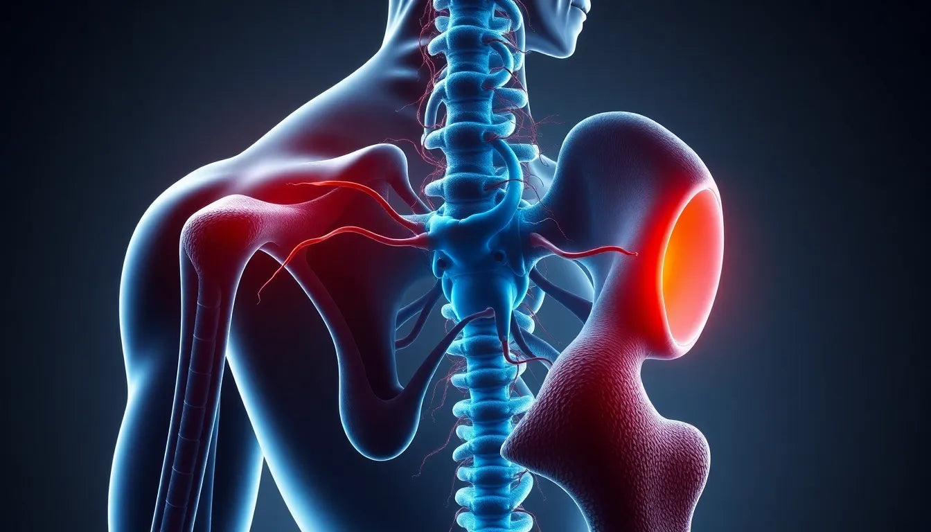 Wenn der Ischiasnerv Alarm schlägt: Symptome erkennen und handeln - Illustration