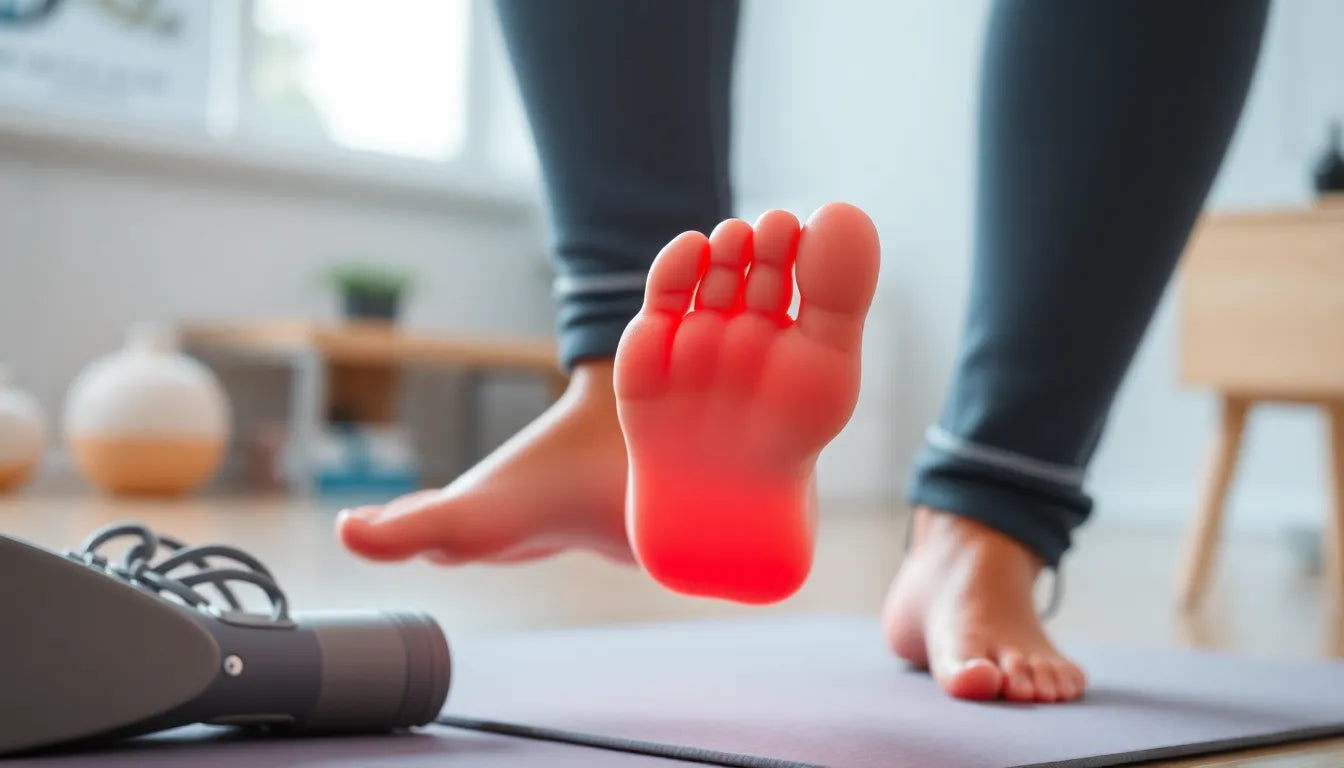 Übungsleser entdecken die besten physioübungen gegen Fersensporn - Illustration