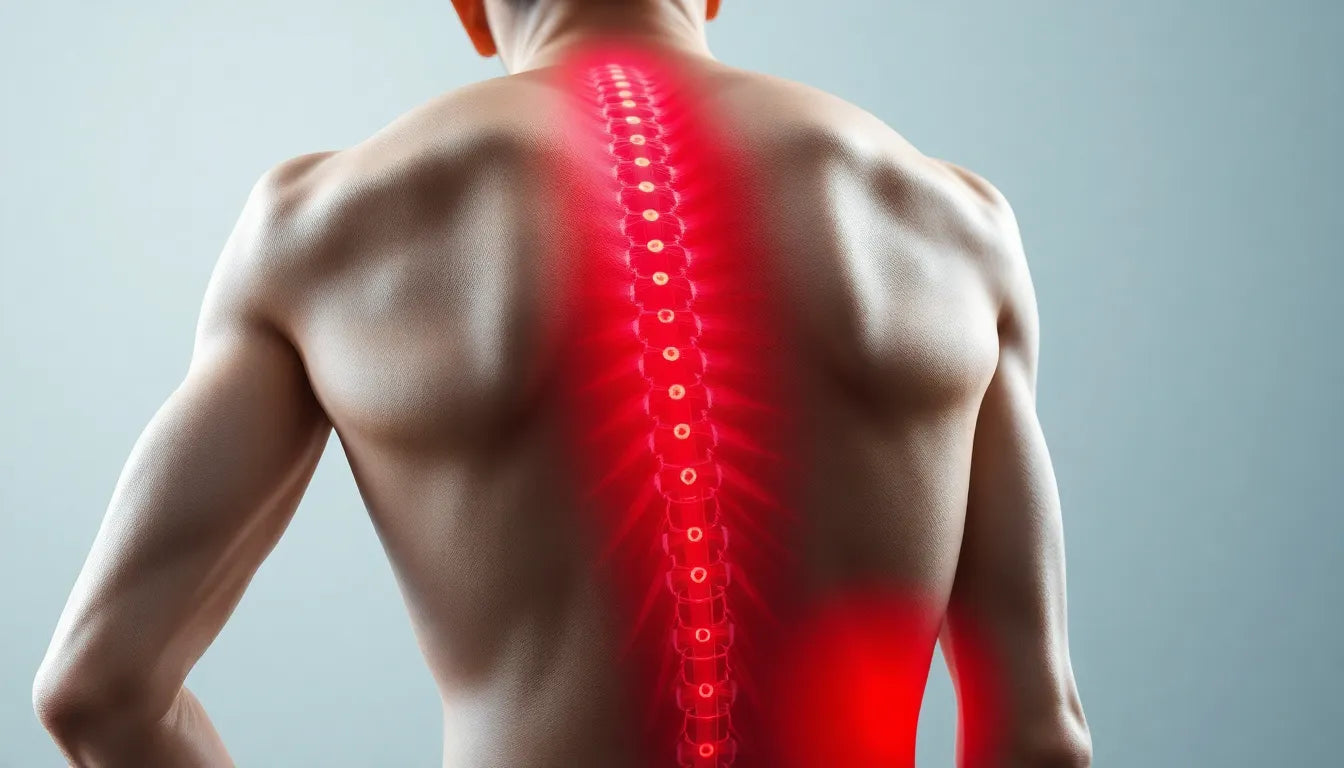 Schmerzen unter den linken Rippen und im Rücken verstehen und lindern - Illustration