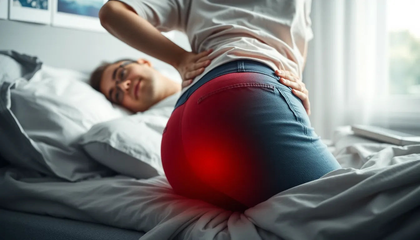 Schlaf ohne Schmerz: Tipps gegen Hüftbeschwerden im Liegen - Illustration