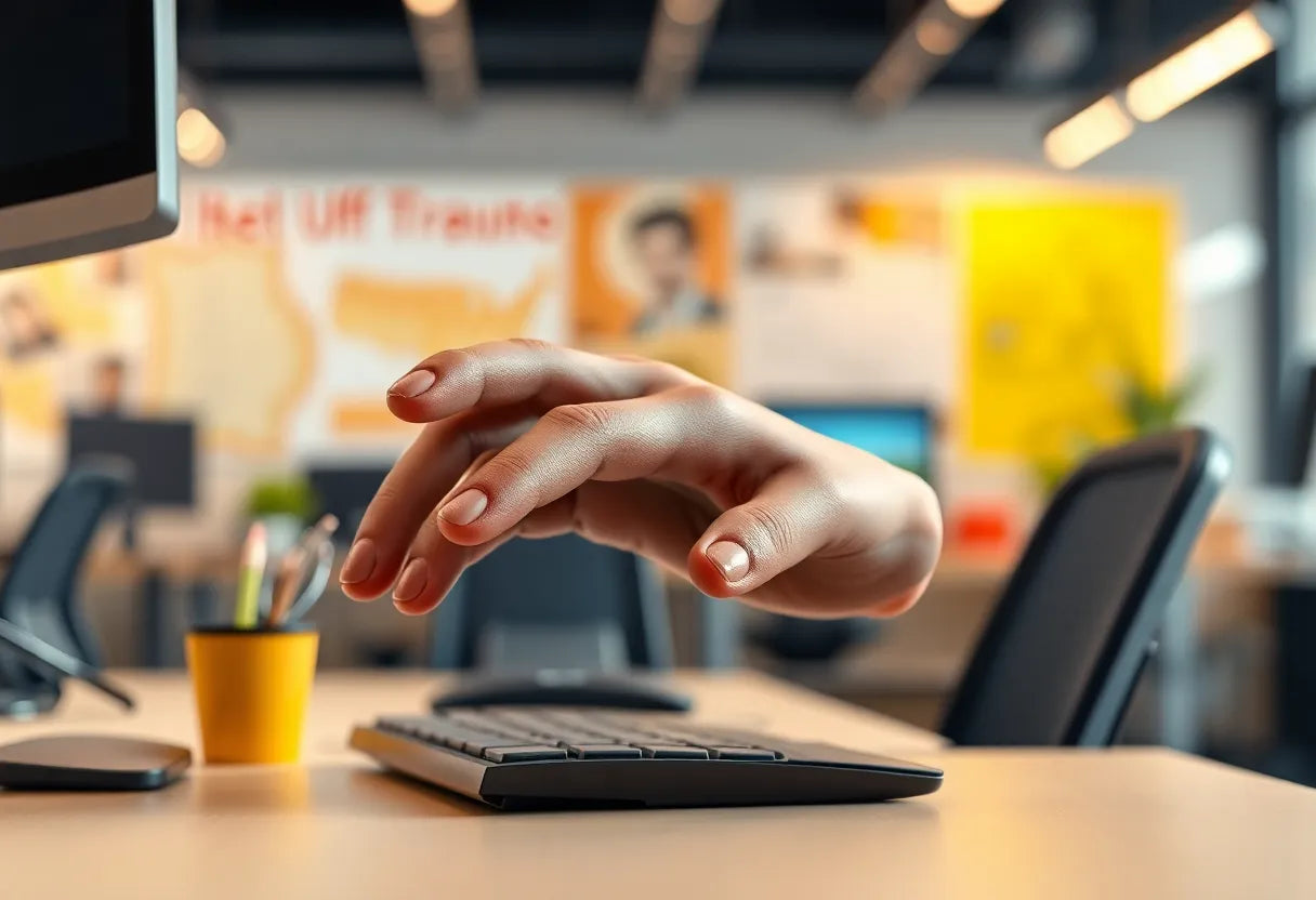 Ergonomische maus: der schlüssel zu schmerzfreiem arbeiten - Illustration