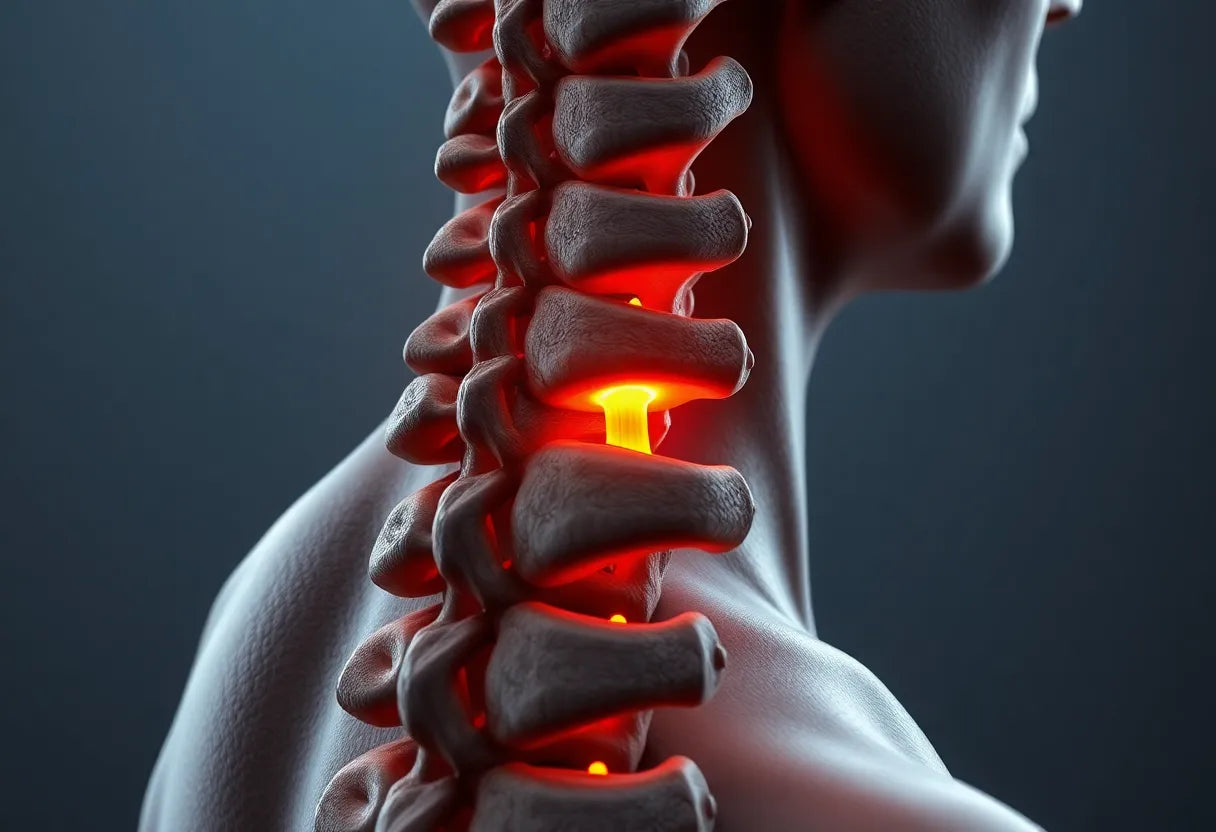 Spinalkanalstenose der Lendenwirbelsäule verstehen und lindern - Illustration