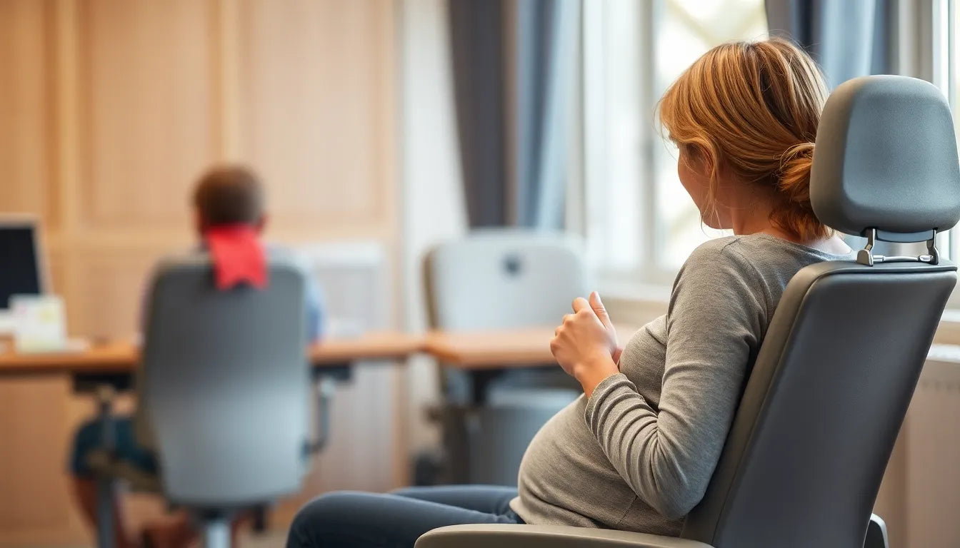 Ergonomische Tipps gegen Rückenschmerzen beim Stillen - Illustration