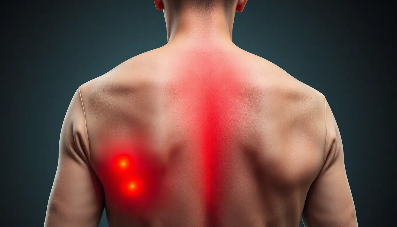 Rückenschmerzen als mögliches Corona-Symptom verstehen und lindern - Illustration