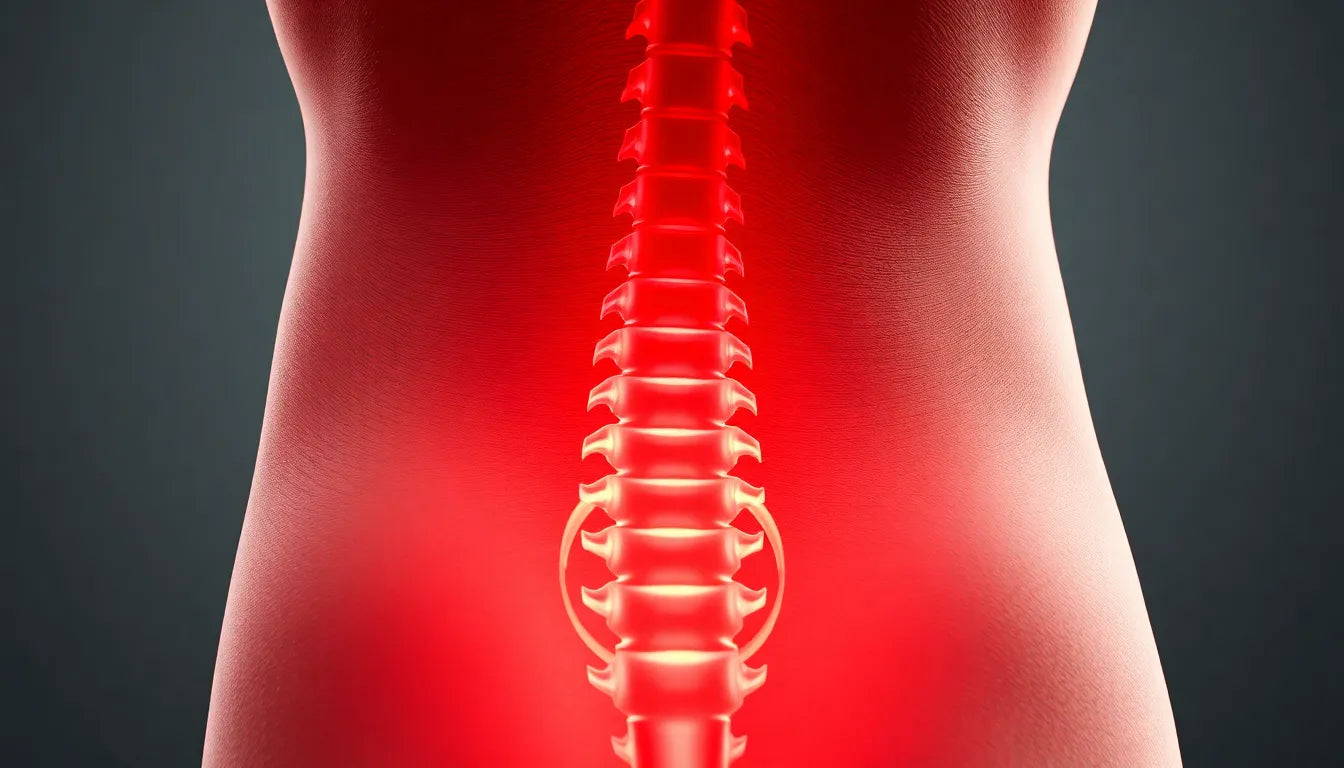 Schmerzfrei im Alltag: Tipps gegen Schmerzen im unteren Rücken und rechten Gesäß - Illustration