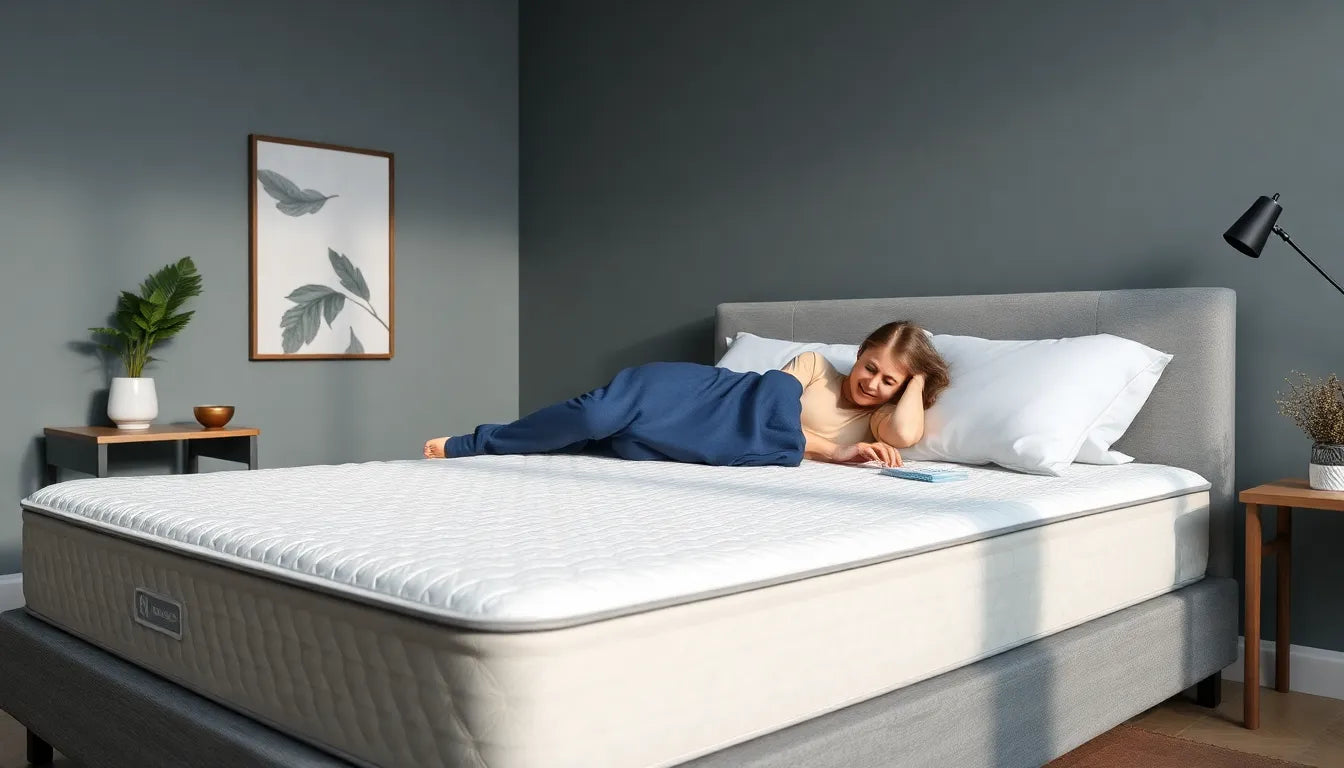 Die perfekte matratze für einen schmerzfreien schlaf bei bandscheibenvorfall - Illustration