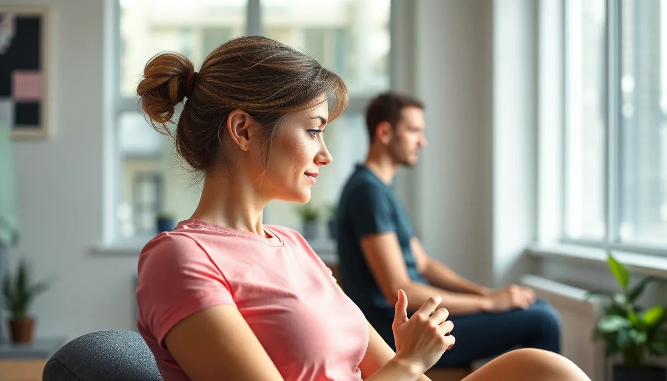 „Effektive udstrækningsøvelser for øvelseslæsere med lyskenproblemer“ - Illustration